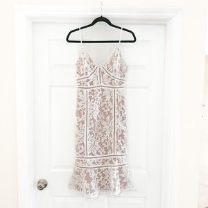 LULUS TRUMPET HEM MIDI DRESS